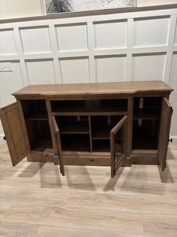 Hard wood entertainment cabinet