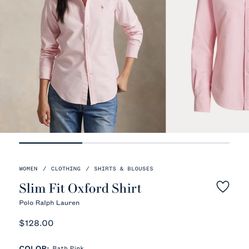 Pink Ralph Lauren Shirt
