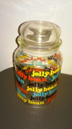 Glass Jelly Bean Jar with a Sealing Lid