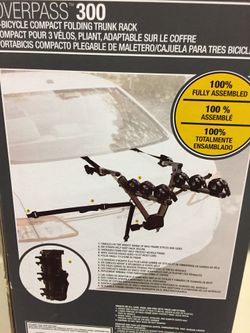 Bell Sports OVERPASS 300 3-Bike Compact Folding Trunk Rack/Carrier