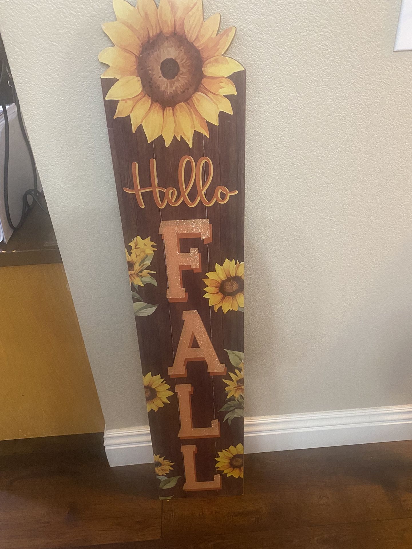 47 Inch Fall Wood Sign