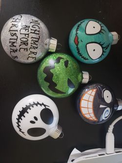 Nightmare before christmas ornaments
