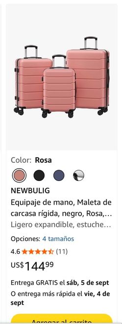 3-Piece Hard Shell Luggage Set – Pink-Juego de equipaje rígido de 3 piezas - Rosa