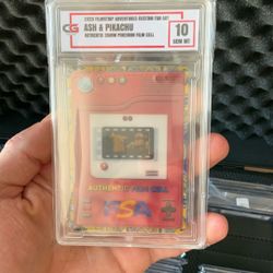 Graded Pokémon Film Cell Trading Card