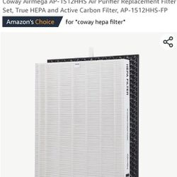 Coway Airmega AP-1512HHS Air Purifier Replacement Filter Set, True HEPA and Active Carbon Filter, AP-1512HHS-FP

