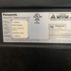 Panasonic plasma tv 50 