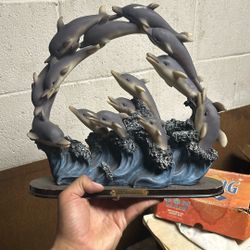 Precious Collections Vintage Dolphin Statue