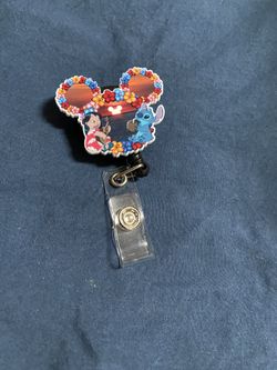 Lilo and stitch badge reel