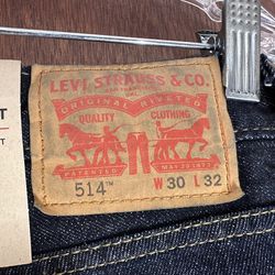 NWT 514 Levis Jeans 30x32