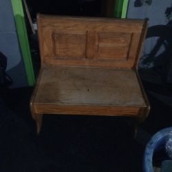 Old School Bench With Compartment What