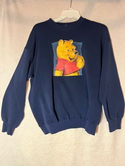 Disney Winnie the Pooh sweater - vintage 90s - navy blue size L