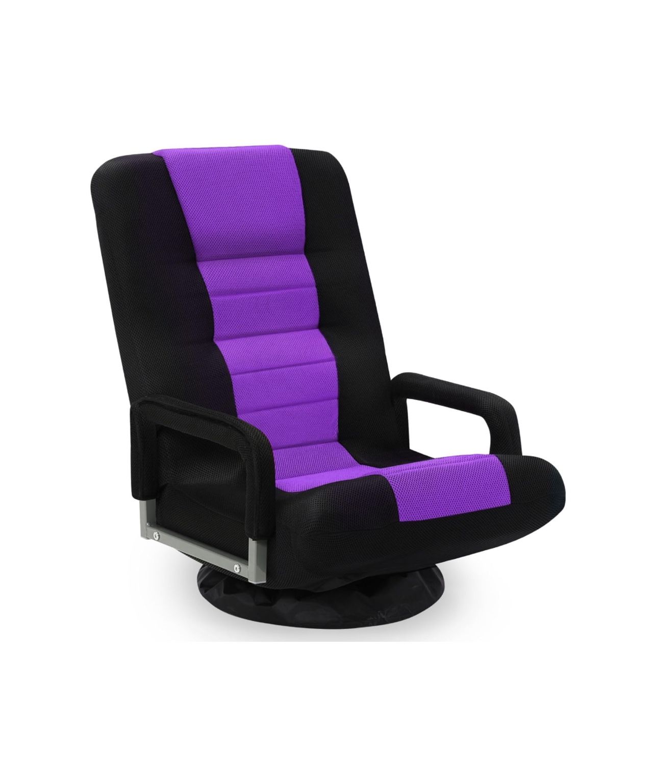 Swivel Floor Gaming Chair w/Armrests,Folding Video Reclining Sofa