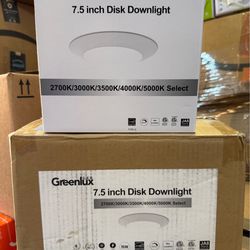 7.5" Flush Mount Led Disk Light Suit for 5/6 Inch Recessed