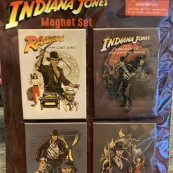DISNEY PARKS Indiana Jones MAGNET SET x4 (NEW)