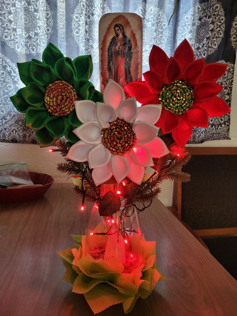 Flores Eternas $35 Con Luz