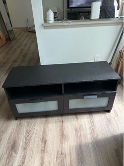 Black TV stand/ entertainment center