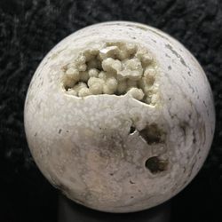 Ocean Jasper Sphere With Druzy Crystal Caverns