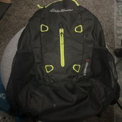 Eddie Bauer Stowaway 20L Backpack Packable Lightweight Travel Bag Black Pockets