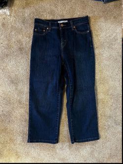 Levi’s Perfectly Slimming 512 Capri Womens Jeans Size 4 blue denim pants vintage