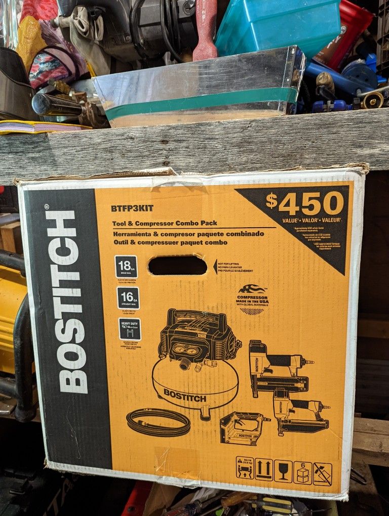 Bostitch Compressor With 3 Guns