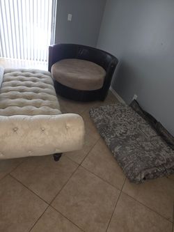 Couch and rug