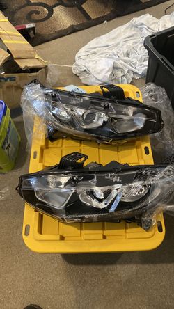 2018 2019 2020 HONDA CIVIC HEADLIGHTS BLACK AFTERMARKET