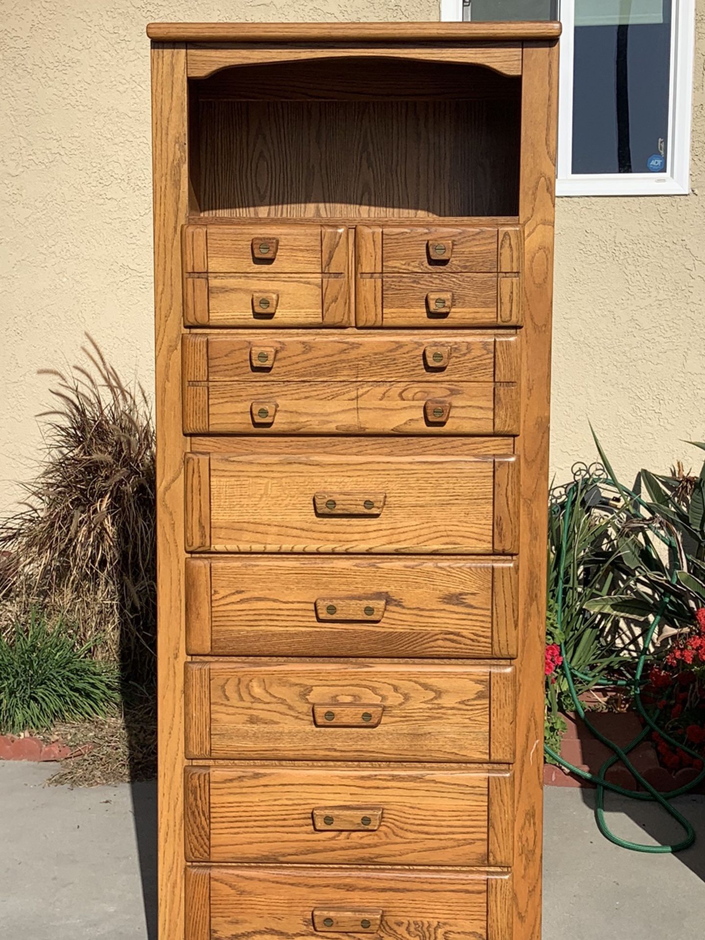 Tall Oak Vintage Dresser