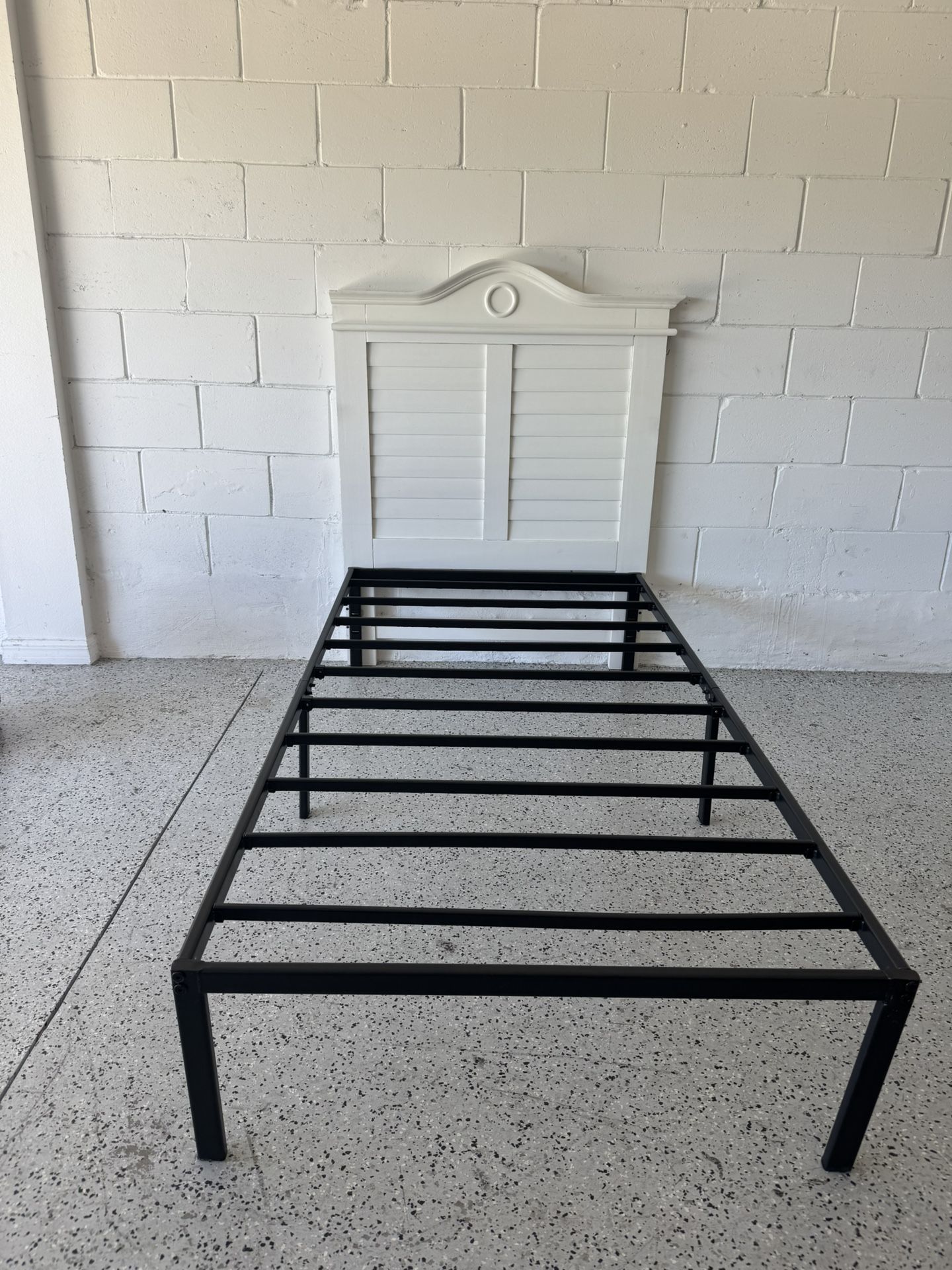Twin Bed Frame with Headboard