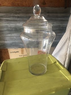 Large Glass Candy Jar