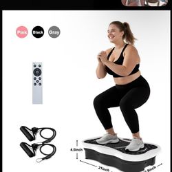 Horse High-Power Vibration Plate Exercise Machine Oscillating plate 300 Ibs Weight Capacity Bluetooth Remote Control 3-in-1 Indoor Home Gym Fitness Eq