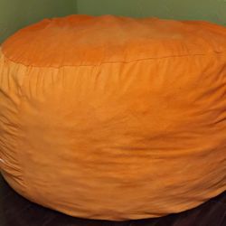 Huge Orange Bean Bag Chair with Cover
