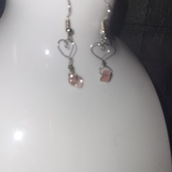 Fine Silver And Rose Quartz 