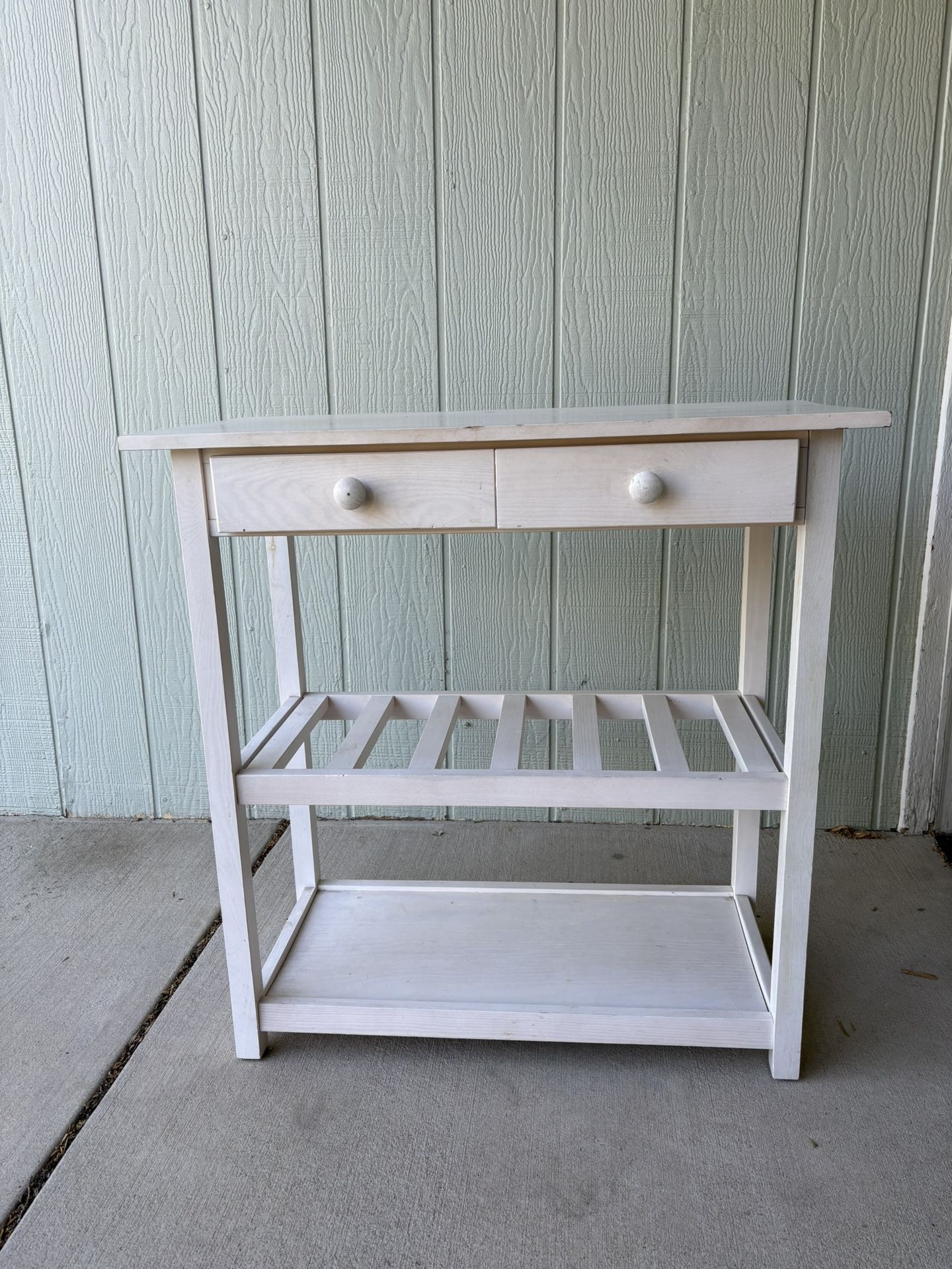 Console Table / Bar-cart (white/used)