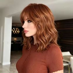 Copper Wavy Beauty Full Wig