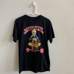 Naruto Ramen Black Graphic Anime T-Shirt