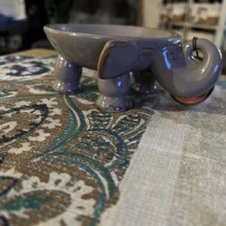 Elephant Ceramic Bowl 6 Inches New Tags Attached 