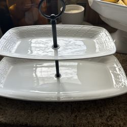 Bone China Two Tiered Stand