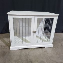 Wooden Dog Crate With Double Doors