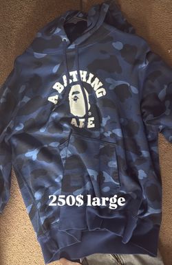 Bape hoodie blue
