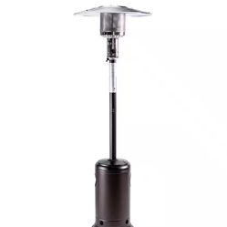 47,000 BTU Hammered Mocha Propane Outdoor Flame Patio Heater