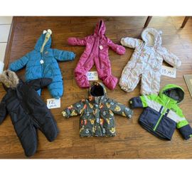 Big selection of baby & toddler snow/ski clothes sizes for baby, 2T, & 3T. Jackets bibs and snowsuits