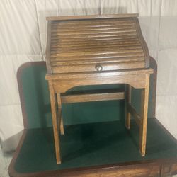 Antique Child’s Roll Top Desk