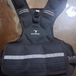 EMPOWER Adjustable Weighted Vest for Men and Women - Black (10 lb) 