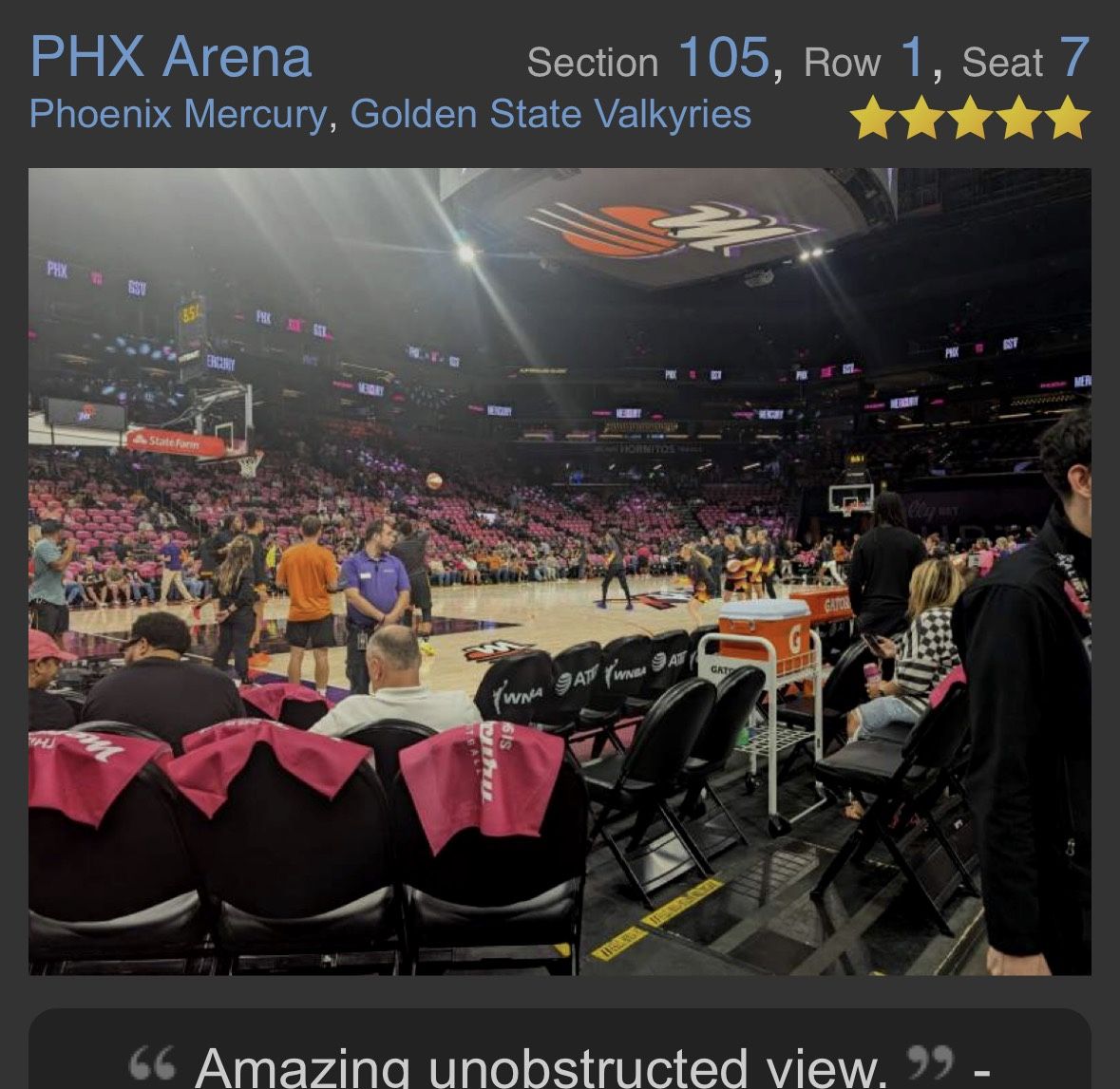 Suns Hawks Tix 11/16 First Row w/ Parking