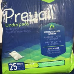 Prevail Underpads $6/Pack (25 Underpads)