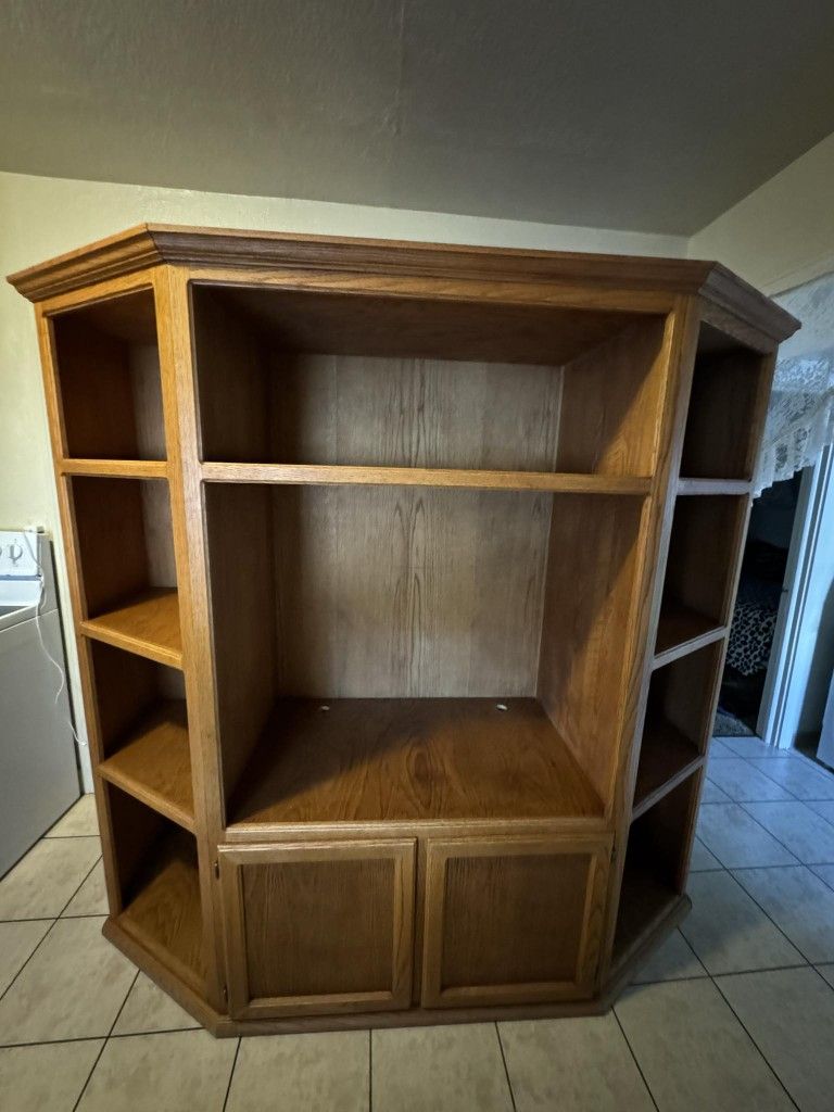 Custom Wooden Entertainment Center