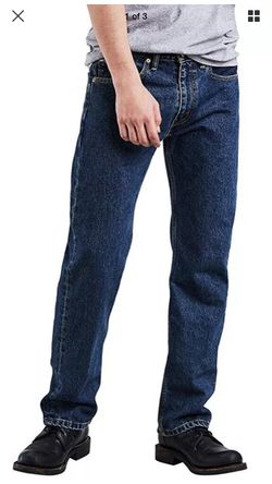 LEVIS 505 Regular Fit Straight Leg Jeans Sz 12H 32X27