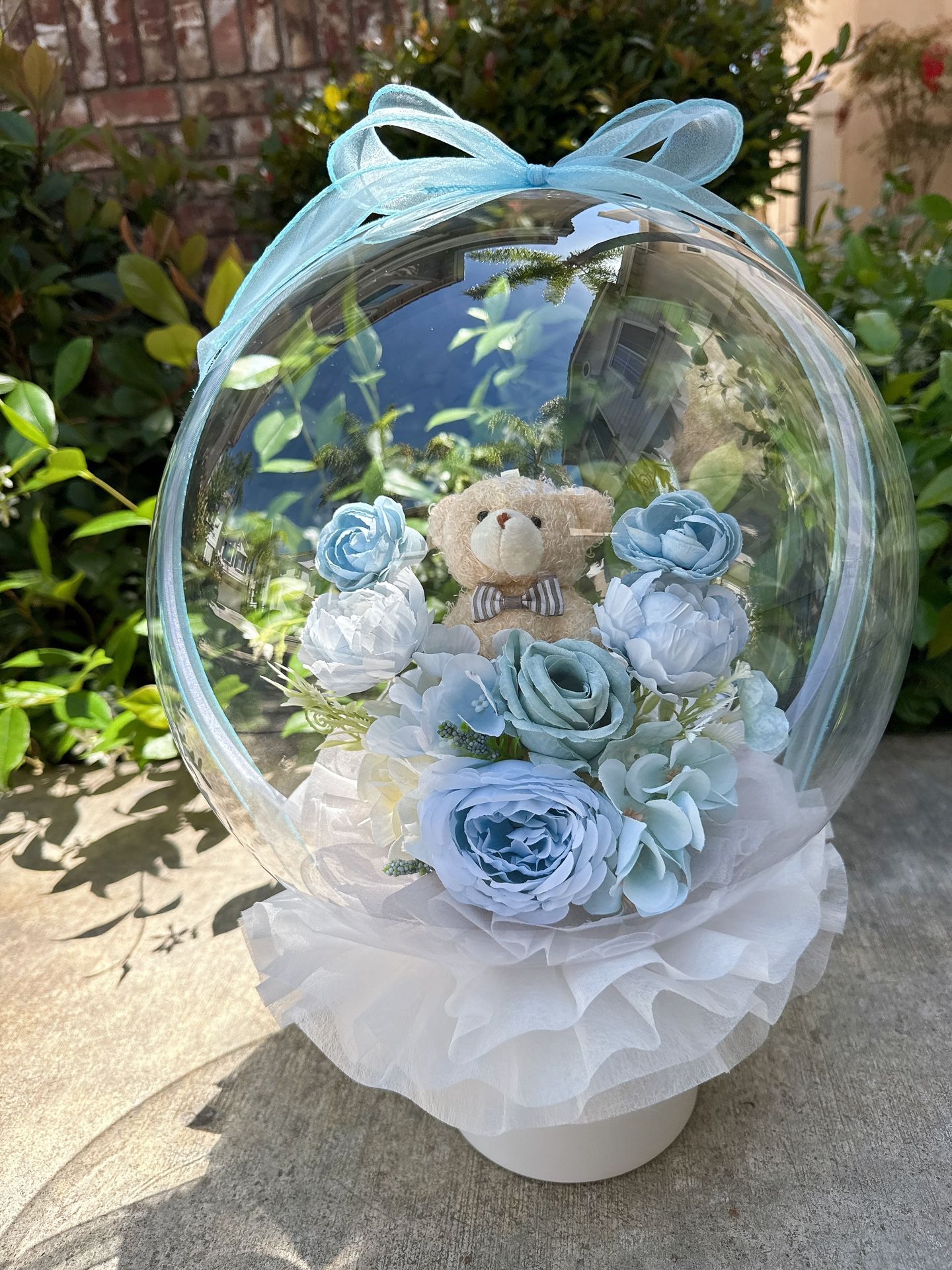 ๐ Flower Balloon With Bear