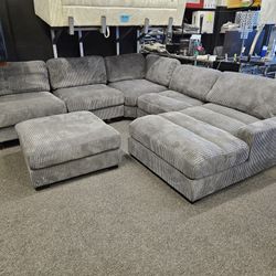 Brand NEW Sectional 6 Pcs XL Corduroy Fabric $1199 