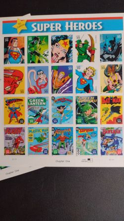 DC Comics Super Heroes Stamps